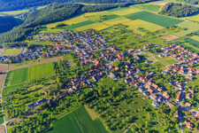 From the west in the district Felldorf in Starzach in the state Baden-Wuerttemberg, Germany