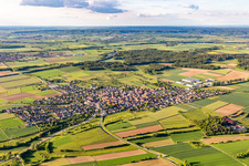 From the southwest in the district Seebronn in Rottenburg am Neckar in the state Baden-Wuerttemberg, Germany