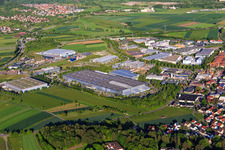 Industrial area: LGI Logistics Group International, Phoenix Contact in Herrenberg in the state Baden-Wuerttemberg, Germany