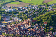 Old town from the south in Herrenberg in the state Baden-Wuerttemberg, Germany
