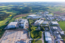 Industrial area Industriestraße in Horb am Neckar in the state Baden-Wuerttemberg, Germany