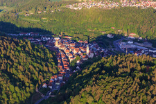 Old town area and city center in the Neckar Valley in Horb am Neckar in the state Baden-Wuerttemberg, Germany
