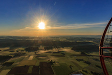 Sunrise in the district Bühlen in Aichhalden in the state Baden-Wuerttemberg, Germany