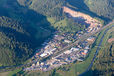 Industrial and commercial area Vorlandstrasse and Ferdinand-Reiss-Strasse in Hausach in the state Baden-Wurttemberg, Germany