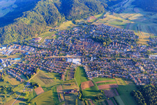 From the southeast in Zell am Harmersbach in the state Baden-Wuerttemberg, Germany