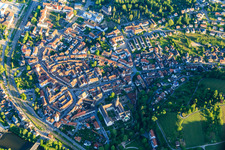 Gengenbach's old town from the southeast with the town church of St. Mary. in Gengenbach in the state Baden-Wuerttemberg, Germany