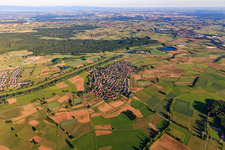 From the east in the district Griesheim in Offenburg in the state Baden-Wuerttemberg, Germany