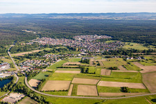 Drone recording of Soufflenheim in the state Bas-Rhin, France