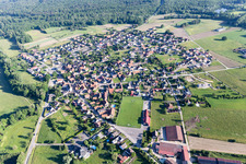 Forstfeld in the state Bas-Rhin, France out of the air