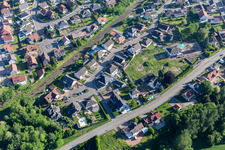 Bird's eye view of Seltz in the state Bas-Rhin, France