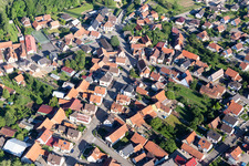 Aerial photograpy of Schaffhouse-près-Seltz in the state Bas-Rhin, France