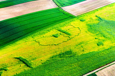 Drone recording of Seltz in the state Bas-Rhin, France