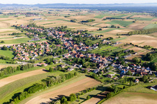 Aerial view of Wintzenbach in the state Bas-Rhin, France