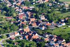 Aerial photograpy of Wintzenbach in the state Bas-Rhin, France