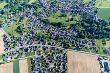 Drone image of Scheibenhard in the state Bas-Rhin, France