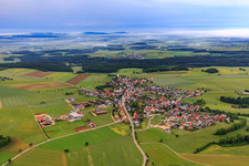 Village view from the north in Buchheim in the state Baden-Wuerttemberg, Germany