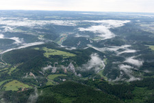 Danube Gorge in Fridingen an der Donau in the state Baden-Wuerttemberg, Germany from above