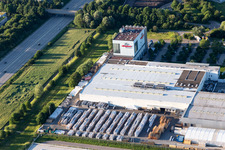Company grounds and facilities of aluplast GmbH in the district Durlach in Karlsruhe in the state Baden-Wurttemberg, Germany