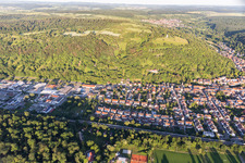 Tullastr in the district Untergrombach in Bruchsal in the state Baden-Wuerttemberg, Germany