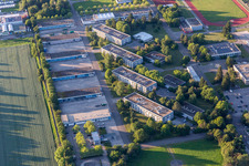 Building complex of the police Bereitschaftspolizeidirektion in Bruchsal in the state Baden-Wurttemberg, Germany