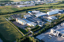 Aerial view of Zabler in Bruchsal in the state Baden-Wuerttemberg, Germany