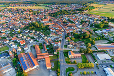 Rülzheimer Straße from the north in Rheinzabern in the state Rhineland-Palatinate, Germany