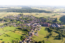 Zinswiller in the state Bas-Rhin, France from a drone