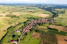 Mulhausen in the state Bas-Rhin, France from above