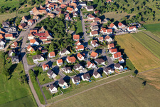 Aerial view of Kindwiller in the state Bas-Rhin, France