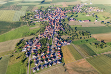 Aerial photograpy of Kindwiller in the state Bas-Rhin, France