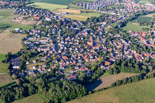 Val de Moder in the state Bas-Rhin, France seen from above