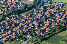 Niedermodern in the state Bas-Rhin, France from above