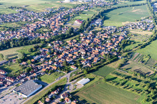 Niedermodern in the state Bas-Rhin, France out of the air