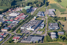 Niedermodern in the state Bas-Rhin, France seen from above