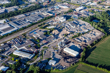Aerial view of Eurovia Alsace in Schweighouse-sur-Moder in the state Bas-Rhin, France