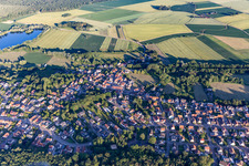 Schirrhoffen in the state Bas-Rhin, France from above