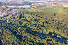 Aerial view of Baden-Baden Golf Club in Soufflenheim in the state Bas-Rhin, France