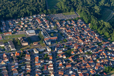 Soufflenheim in the state Bas-Rhin, France from a drone