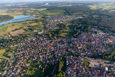 Soufflenheim in the state Bas-Rhin, France seen from a drone