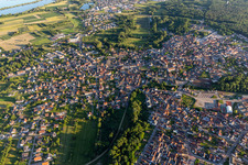 Aerial view of Soufflenheim in the state Bas-Rhin, France