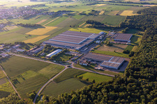 Buildings and production halls on the vehicle construction site Daimler AG in Hatten in Grand Est, France