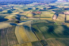 Seebach in the state Bas-Rhin, France seen from a drone
