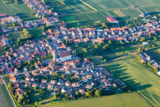 Aerial photograpy of Schleithal in the state Bas-Rhin, France