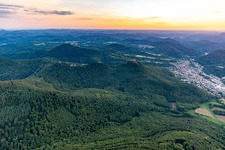 Trifels Castle etc. in Annweiler am Trifels in the state Rhineland-Palatinate, Germany