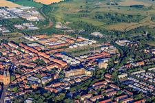 Construction site in Landau's South Park - future state garden show grounds in Landau in der Pfalz in the state Rhineland-Palatinate, Germany