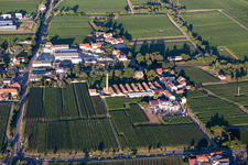 Bordmühle district with Autohaus Schreieck GmbH and Richard Gerlinger GmbH & Co. KG in Kirrweiler in the state Rhineland-Palatinate, Germany