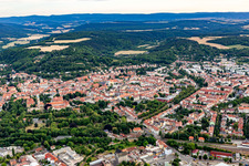 City view from the north in Arnstadt in the state Thuringia, Germany