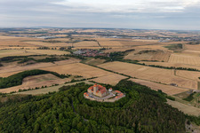Wachsenburg Castle from the north in the district Holzhausen in Amt Wachsenburg in the state Thuringia, Germany