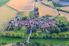 Village view from the northeast in the district Wipperoda in Georgenthal in the state Thuringia, Germany