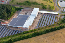 Aerial view of Waste service of the Gotha district in the district Wipperoda in Georgenthal in the state Thuringia, Germany